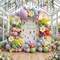 Greentek; Pastel Daisy Balloon Arch Kit with Pink Yellow Green Blue Red and Purple Balloons, Rainbow Flower Balloon Garland for Spring Baby Shower, Easter, Tea Party and Two Groovy Birthday Decorations; Category:Balloon Accessories; Image:3